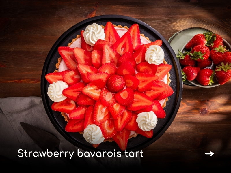 Recipe inspiration strawberry tart bavarois